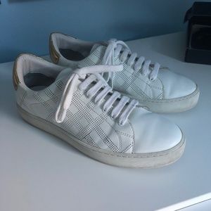 VINTAGE BURBERRY White Sneakers Size 38 Women’s